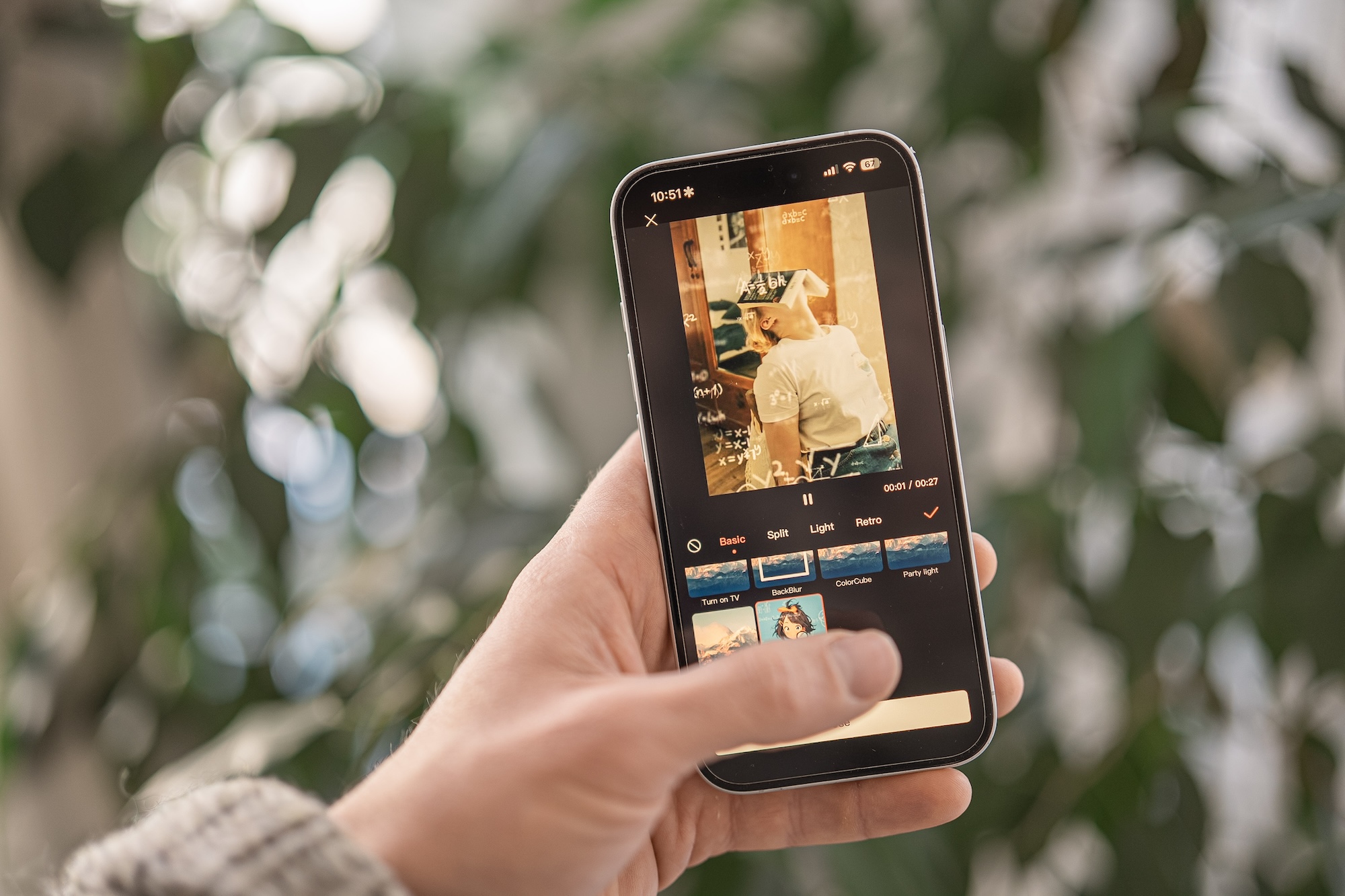 Editing timeline with AI assistant overlays
